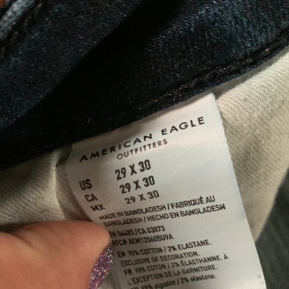 American Eagle Next Level AirFlex SLIM Mens Size 28x26 Blue Jeans Denim Pants - Picture 3 of 4